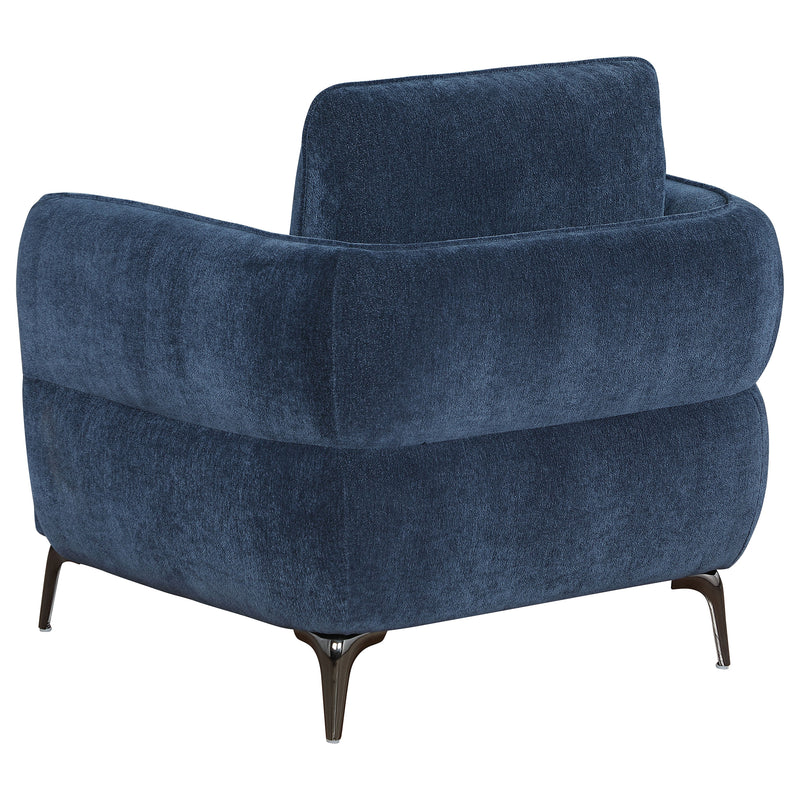 Coaster Furniture Lively Blue Track Arm Chair