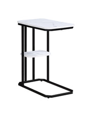 Crown Mark Ida Faux Marble Chairside Table