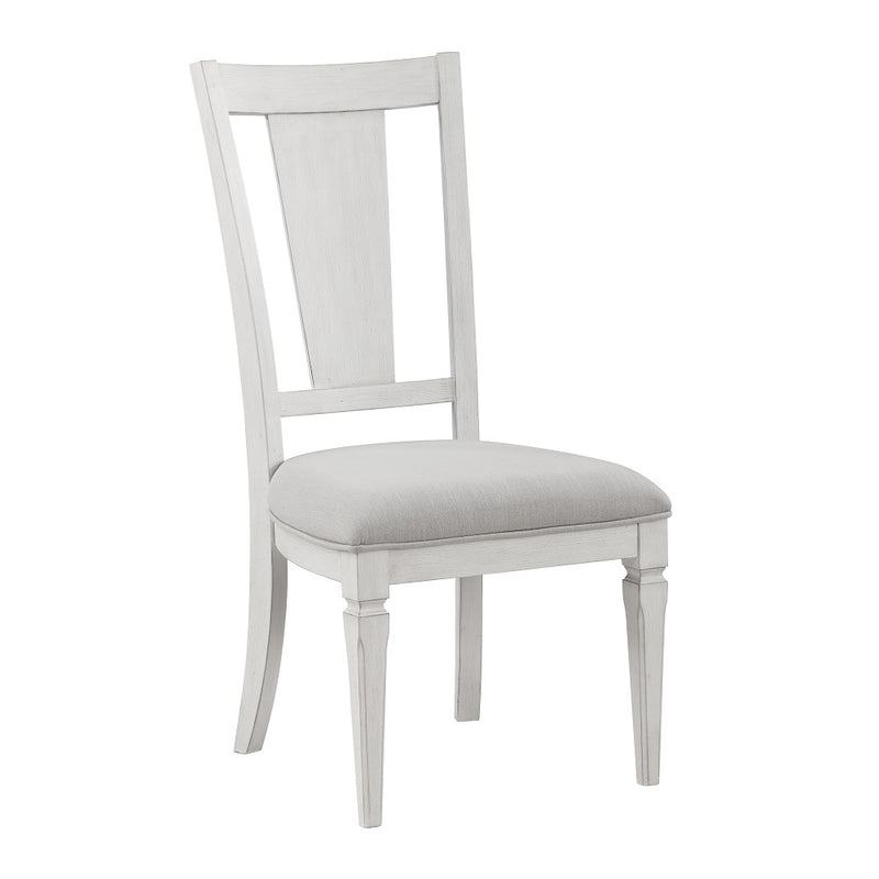 2 Acme Furniture Katia Light Gray Weathered White Side Chairs