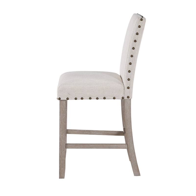 Global Furniture D4010BT-D1622BS Natural White 5pc Bar Height Set