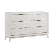 Home Elegance Asteria White Dresser And Mirror