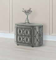 Crown Mark Voltare Black Night Stand