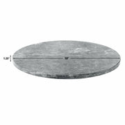 Steve Silver Kaza Gray 18 Inch Marble Lazy Susan
