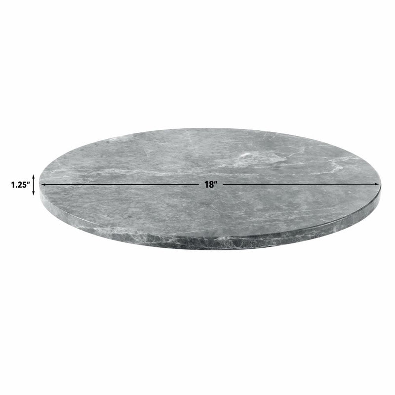 Steve Silver Kaza Gray 18 Inch Marble Lazy Susan