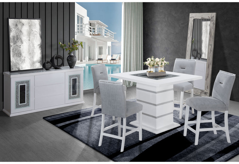 Global Furniture Monaco Dark Grey Bar Table