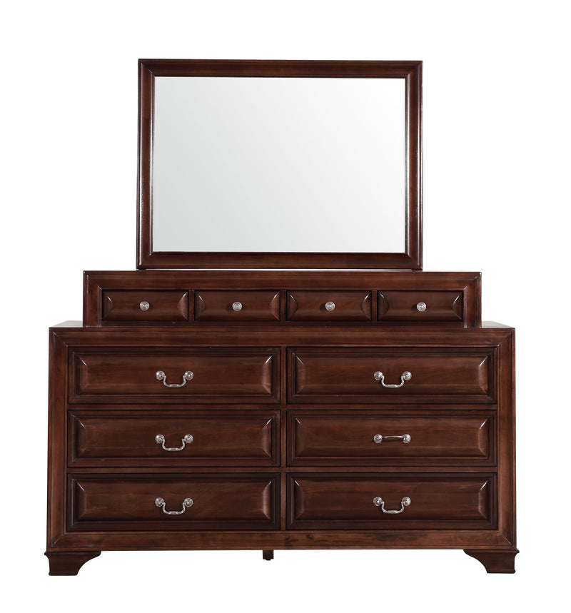 Glory Furniture LaVita Oak Dresser and Mirror