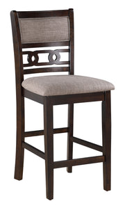 New Classic Furniture Gia Cherry 42 Inch Square 5pc Counter Height Set