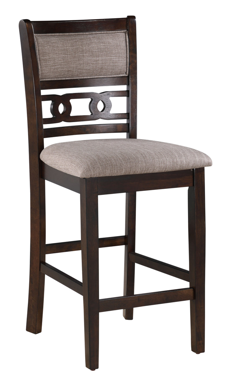 New Classic Furniture Gia Cherry 42 Inch Square 5pc Counter Height Set