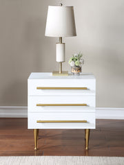 Meridian Furniture Marisol White Night Stand