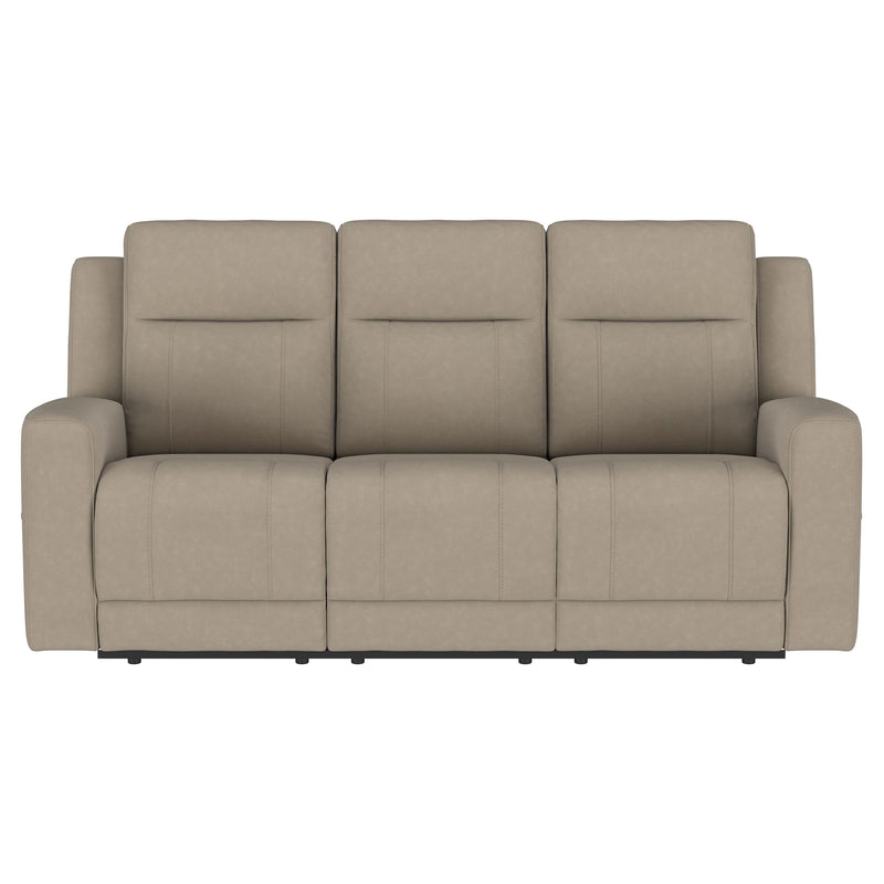 Coaster Furniture Brentwood Taupe Brown Motion Reclining Sofa