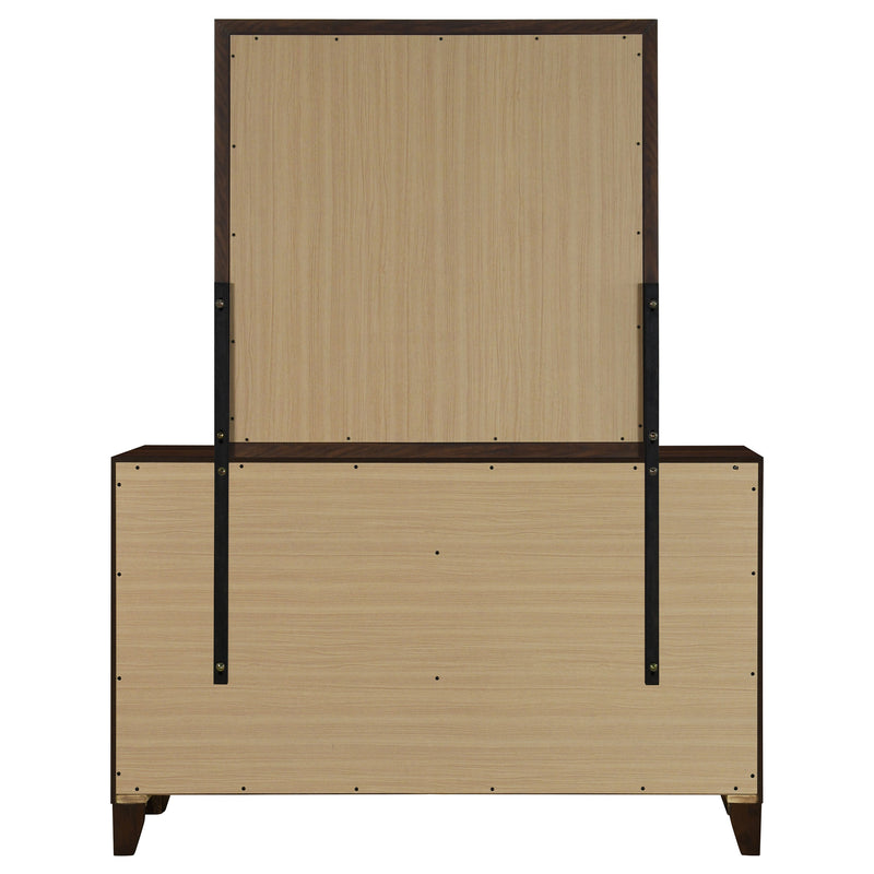 Coaster Furniture Welsley Walnut Brown Dresser and Mirror