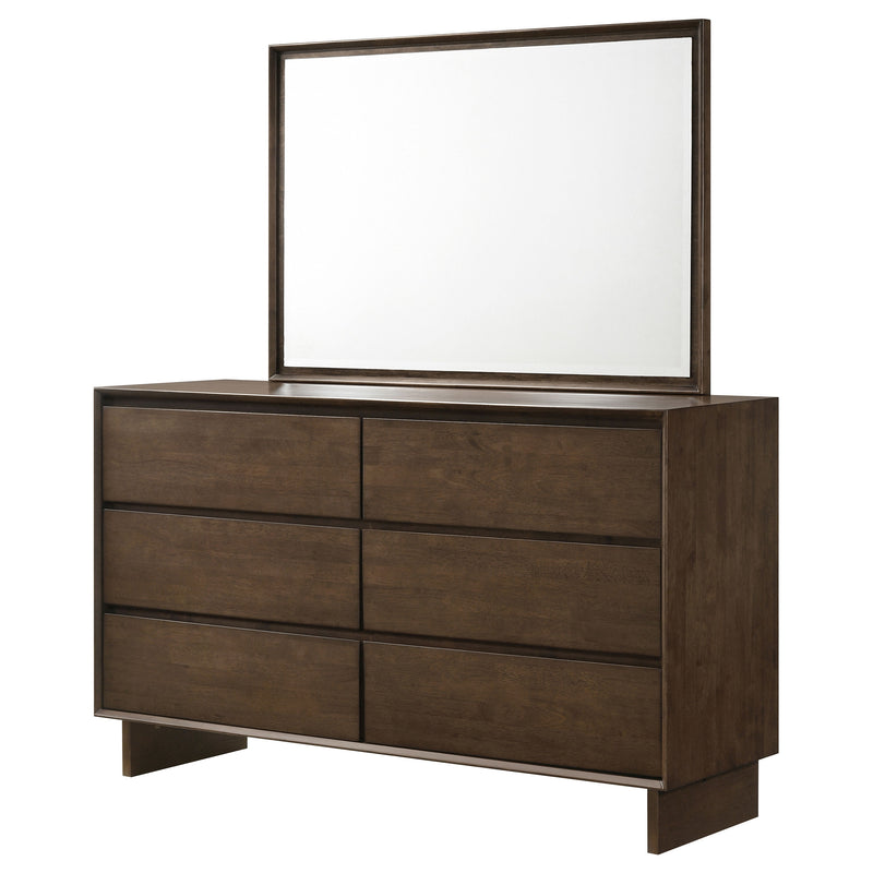 Coaster Furniture Glenwood Warm Brown Dresser and Mirror