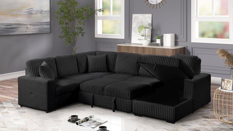 Galaxy Home Grande White Sectional