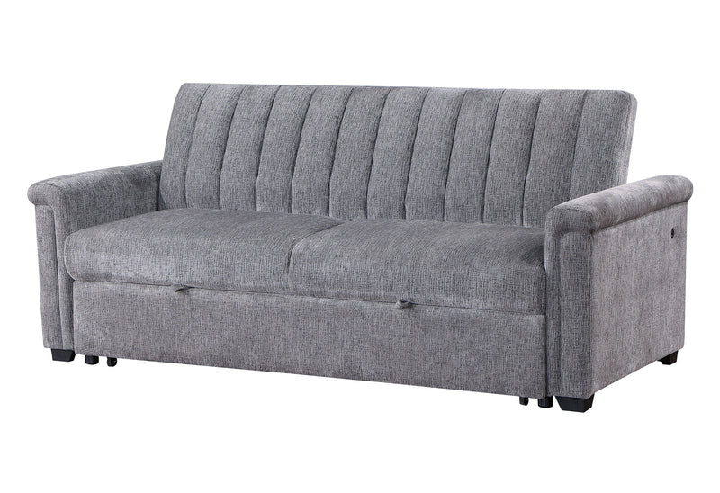 Global Furniture U0201 Dark Grey Pull Out Sofa Bed