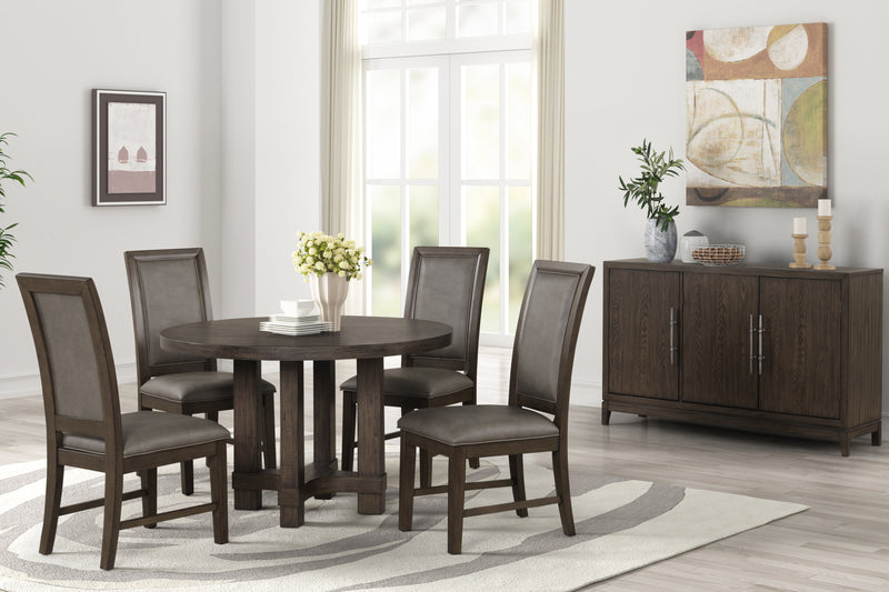 New Classic Furniture Cityscape Brown Round Dining Table