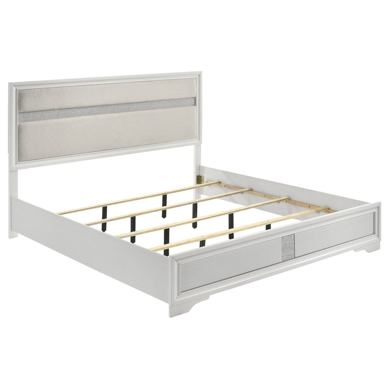 Coaster Furniture Miranda White King Panel Bed