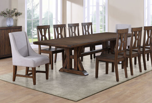 Steve Silver Auburn Dark Tobacco 11pc Dining Room Set
