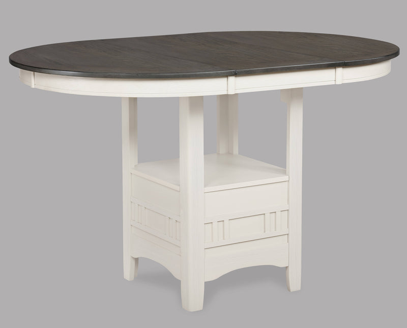 Crown Mark Hartwell Chalk Grey 5pc Counter Height Set