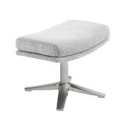 Home Elegance Parker Gray Swivel Chair with Ottoman