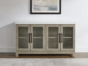 Steve Silver Carena White Marble Top Sideboard