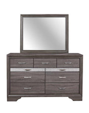 Global Furniture Seville Grey Dresser and Mirror