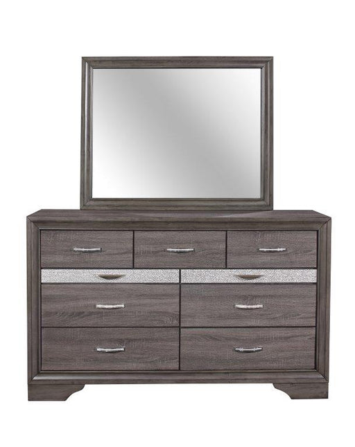 Global Furniture Seville Grey Dresser and Mirror