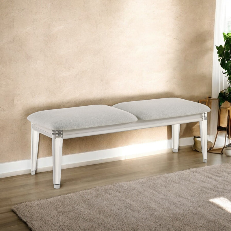 Acme Furniture Laveda Light Gray Bench