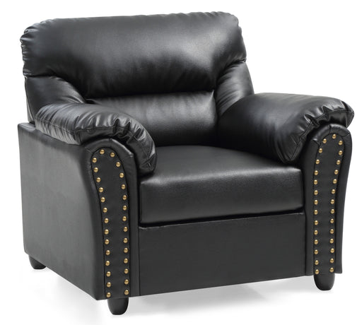 Glory Furniture Olney Black Faux Leather Chair