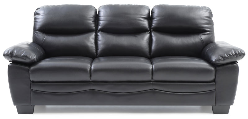 Glory Furniture Marta Gray Faux Leather Sofa