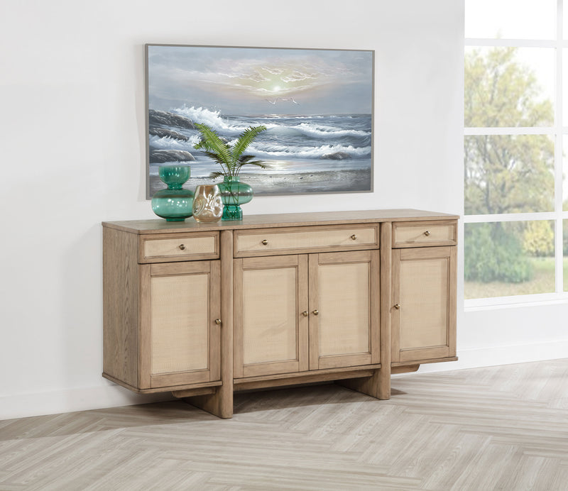 Coaster Furniture Kailani Beige Oak Sideboard Buffet