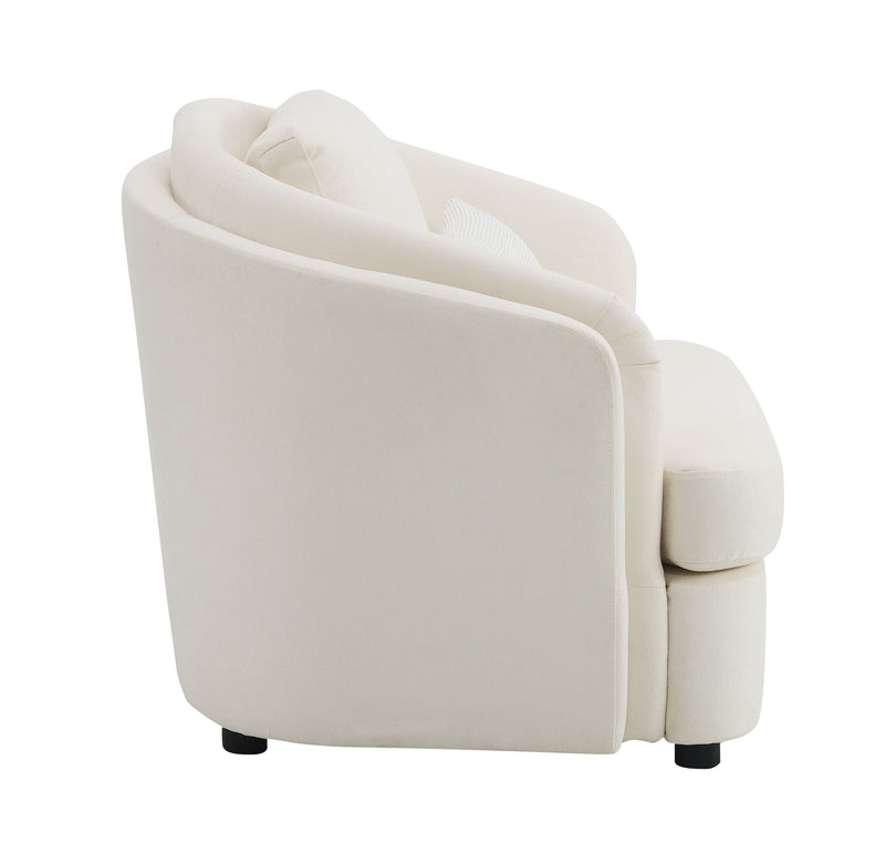 Acme Furniture Mariko Beige Chair with Pillow
