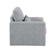 Home Elegance Pompano Gray Swivel Chair