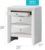 Glory Furniture Marilla Gray Nightstand