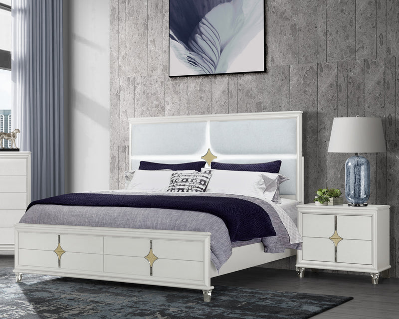 Global Furniture Orion Gold Nightstand