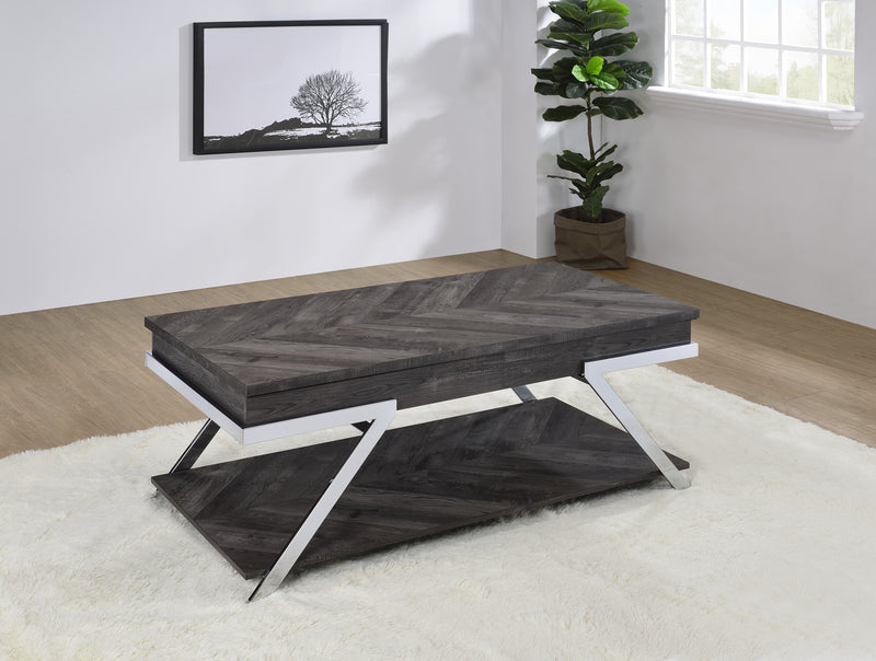 Steve Silver Roma Shadow Grey Lift Top Cocktail Table