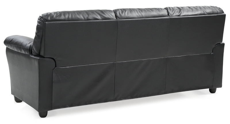 Glory Furniture Olney Black Faux Leather Sofa
