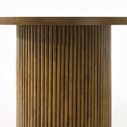 Acme Furniture Hezrai Walnut Round Dining Table