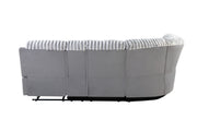 Global Furniture U6028 Grey Sectional with LED