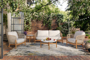 New Classic Furniture Solstice Beige 3pc Outdoor Seating Set