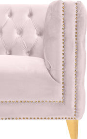 Meridian Furniture Michelle Cream Velvet Loveseat