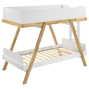 Coaster Furniture Frankie White Twin Over Twin Bunk Bed