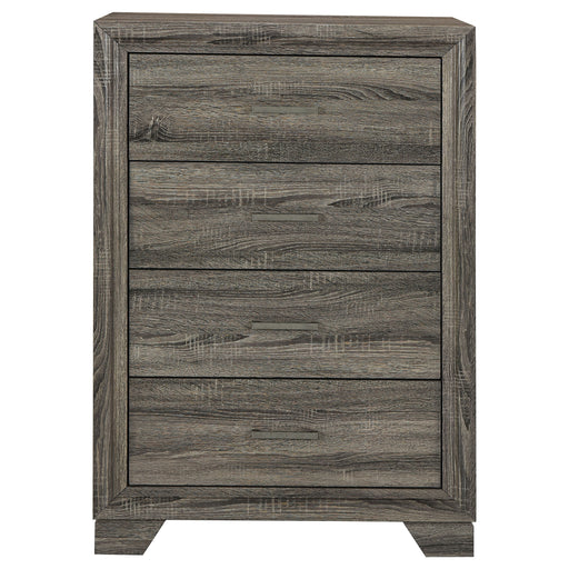 Coaster Furniture Wright Brown Oak 4 Drawer Chest