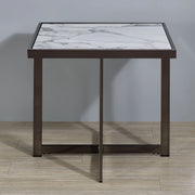 Steve Silver Kayley White Square End Table