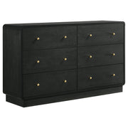 Coaster Furniture Cavelle Black 6 Drawer Dresser