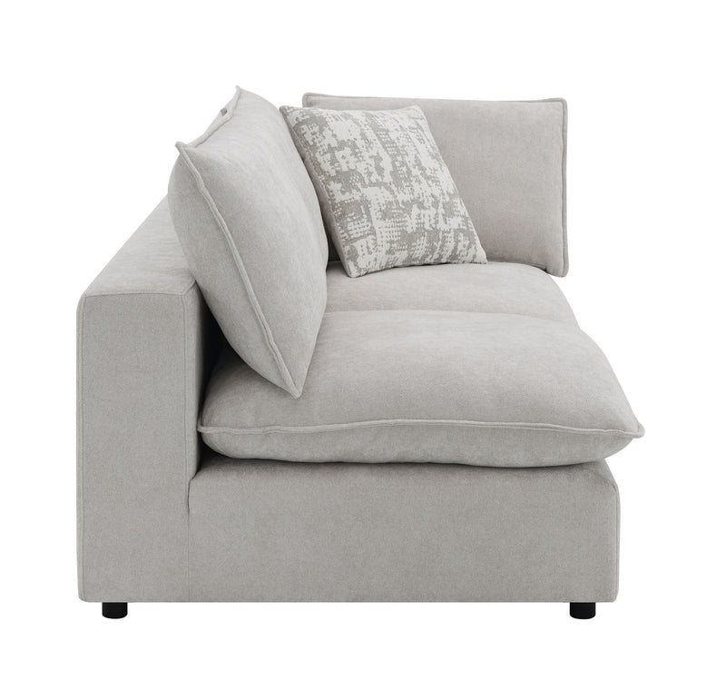 Acme Furniture Marisa Beige Modular RF Loveseat with 2 Pillows