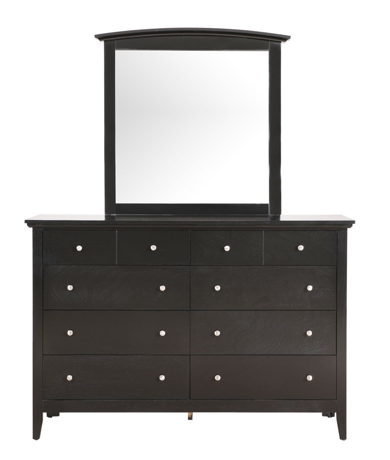 Glory Furniture Hammond Silver Champagne Dresser and Mirror