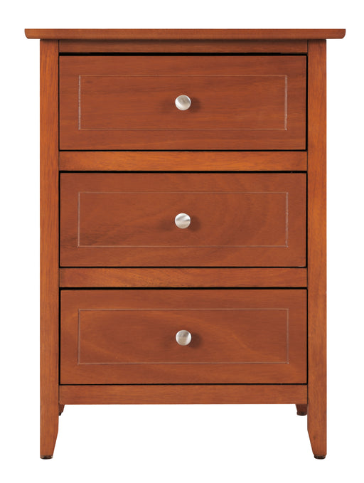 Glory Furniture Daniel Teal 3 Drawers Nightstand