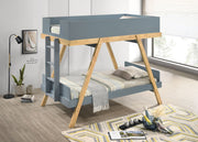 Coaster Furniture Frankie White Twin Over Twin Bunk Bed