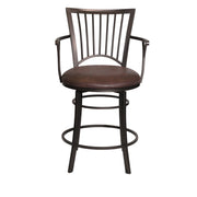 Steve Silver Bayview Dark Brown Swivel Counter Stool