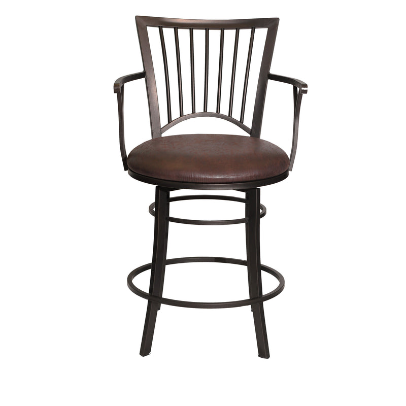 Steve Silver Bayview Dark Brown Swivel Counter Stool
